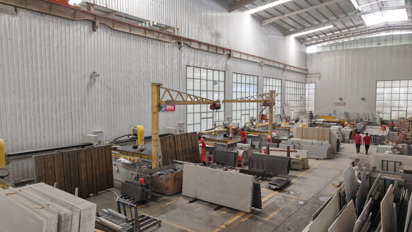 Quartz surface processing workshop